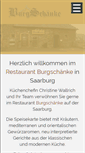 Mobile Screenshot of burgrestaurant-saarburg.de
